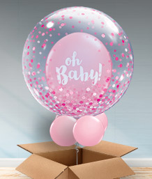Personalised Baby Shower Bubble Balloons | Party Save Smile